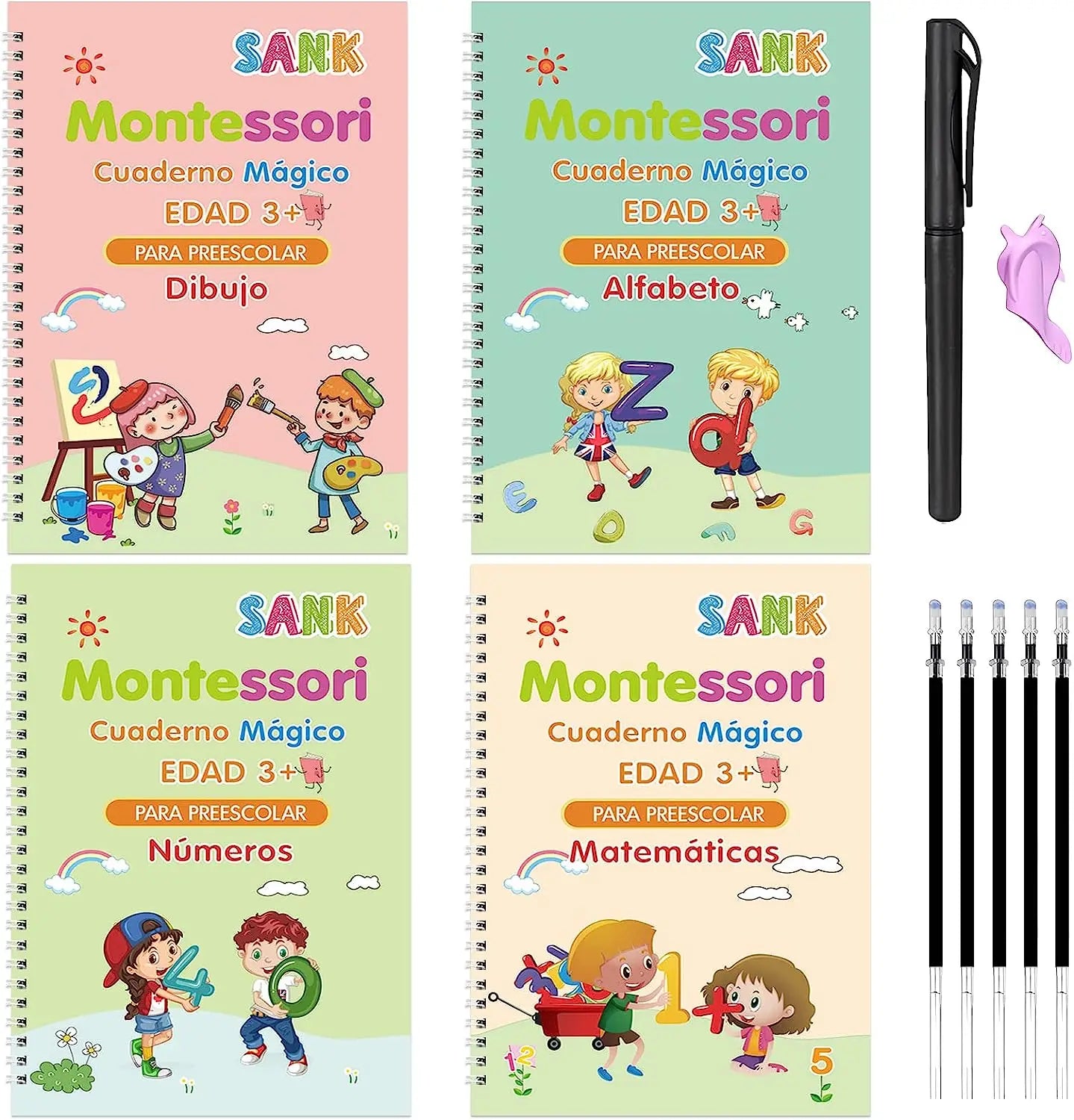 Kit de 5 libros de aprendizaje ( Aprendizaje de tu pequeño en 28 días )